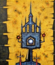 Monstrance ll.- pocta Mikoláši Medkovi 120x100
